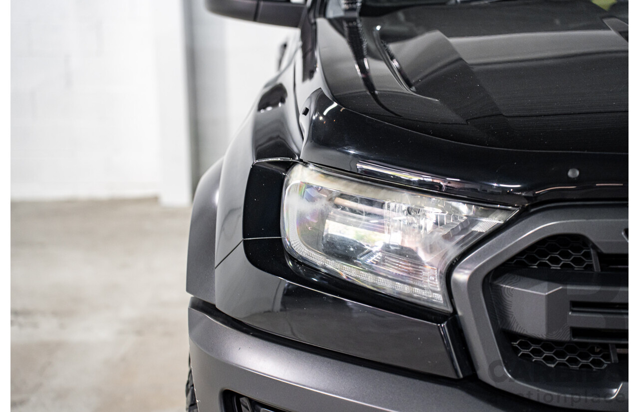 10/2019 Ford Ranger Raptor 2.0 (4x4) PX MKIII MY19.75 Double Cab P/Up Shadow Black Twin Turbo Diesel 2.0L