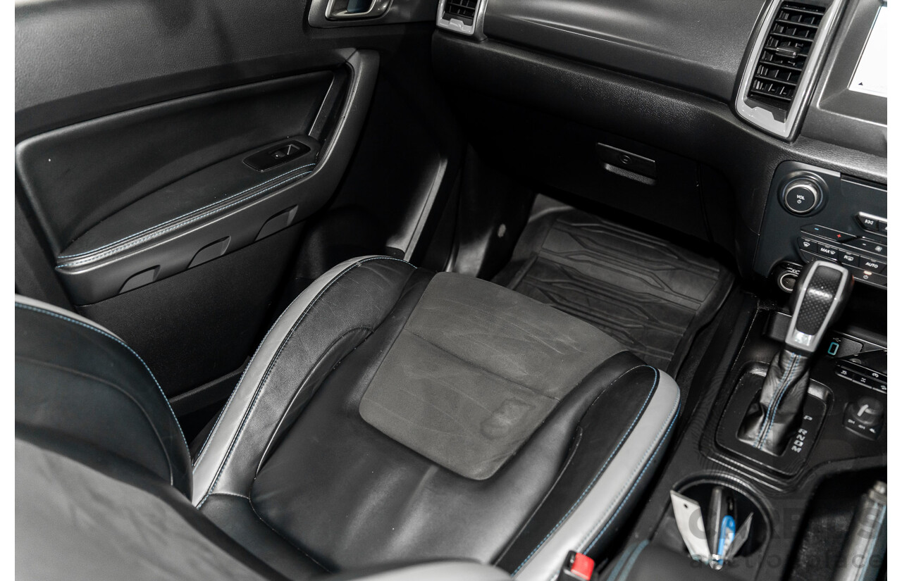 10/2019 Ford Ranger Raptor 2.0 (4x4) PX MKIII MY19.75 Double Cab P/Up Shadow Black Twin Turbo Diesel 2.0L