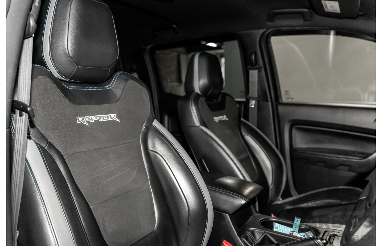 10/2019 Ford Ranger Raptor 2.0 (4x4) PX MKIII MY19.75 Double Cab P/Up Shadow Black Twin Turbo Diesel 2.0L