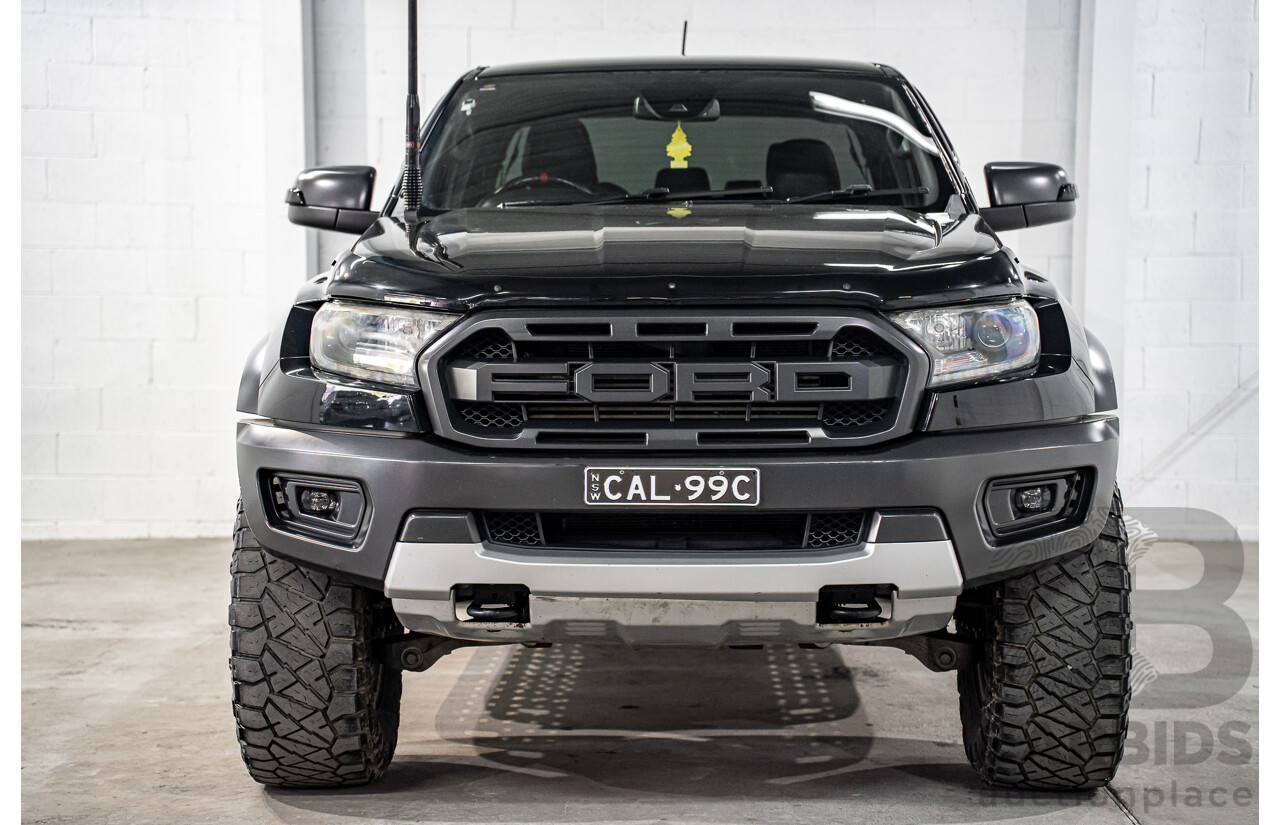 10/2019 Ford Ranger Raptor 2.0 (4x4) PX MKIII MY19.75 Double Cab P/Up Shadow Black Twin Turbo Diesel 2.0L