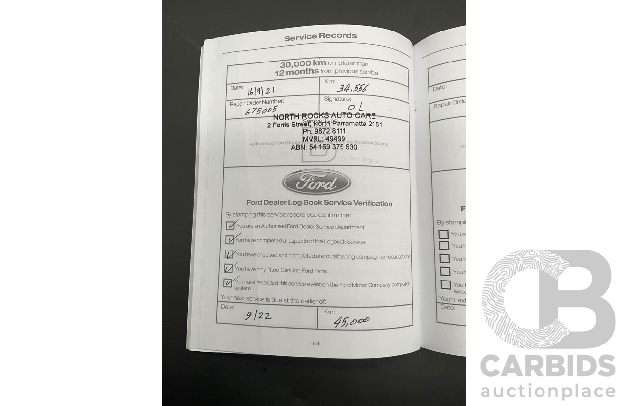 10/2019 Ford Ranger Raptor 2.0 (4x4) PX MKIII MY19.75 Double Cab P/Up Shadow Black Twin Turbo Diesel 2.0L