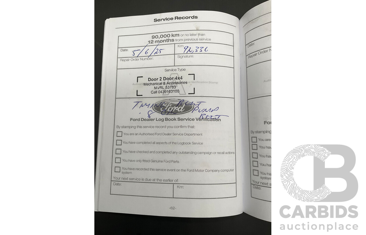 10/2019 Ford Ranger Raptor 2.0 (4x4) PX MKIII MY19.75 Double Cab P/Up Shadow Black Twin Turbo Diesel 2.0L