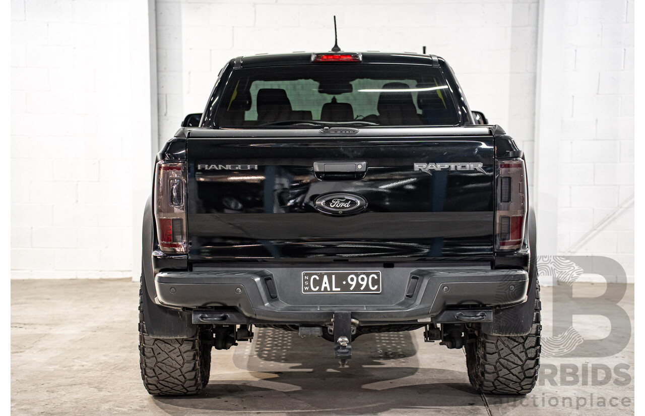 10/2019 Ford Ranger Raptor 2.0 (4x4) PX MKIII MY19.75 Double Cab P/Up Shadow Black Twin Turbo Diesel 2.0L