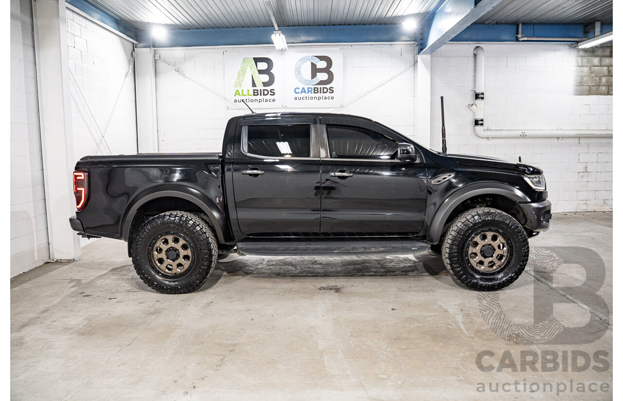 10/2019 Ford Ranger Raptor 2.0 (4x4) PX MKIII MY19.75 Double Cab P/Up Shadow Black Twin Turbo Diesel 2.0L