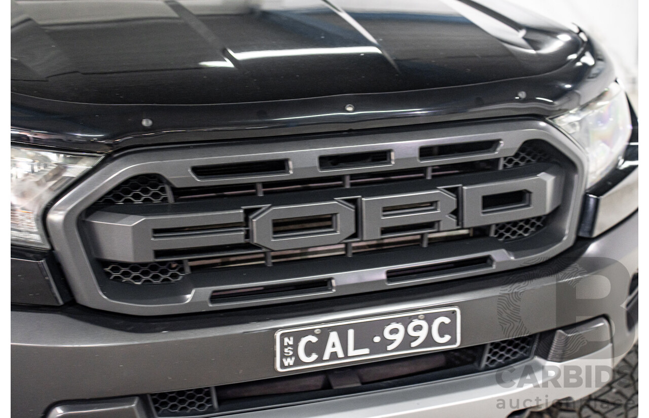 10/2019 Ford Ranger Raptor 2.0 (4x4) PX MKIII MY19.75 Double Cab P/Up Shadow Black Twin Turbo Diesel 2.0L