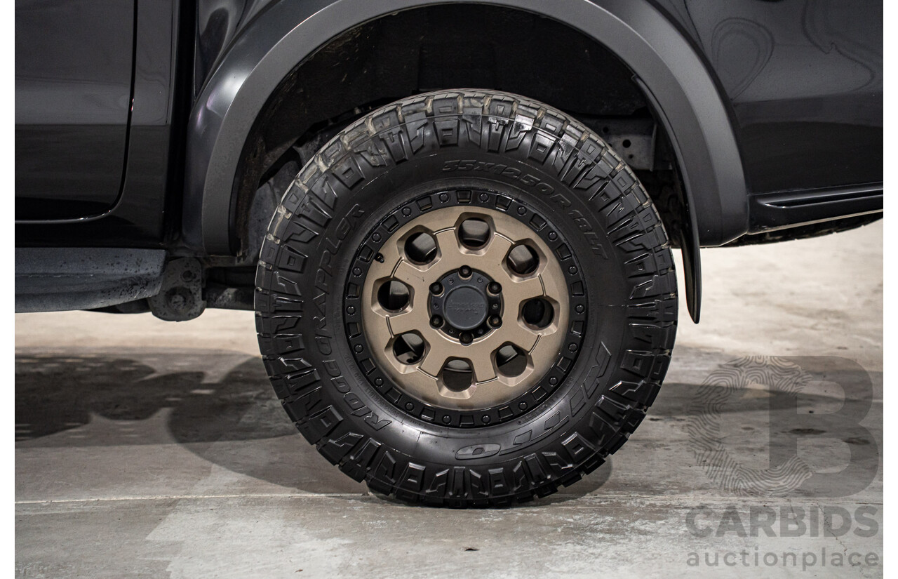 10/2019 Ford Ranger Raptor 2.0 (4x4) PX MKIII MY19.75 Double Cab P/Up Shadow Black Twin Turbo Diesel 2.0L
