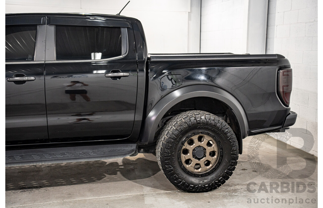 10/2019 Ford Ranger Raptor 2.0 (4x4) PX MKIII MY19.75 Double Cab P/Up Shadow Black Twin Turbo Diesel 2.0L