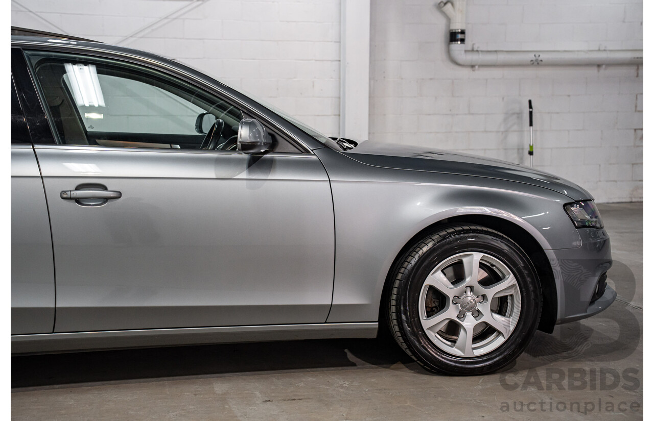 8/2011 Audi A4 1.8 TFSI B8 (8K) MY12 4d Sedan Quartz Grey Metallic Turbo 1.8L