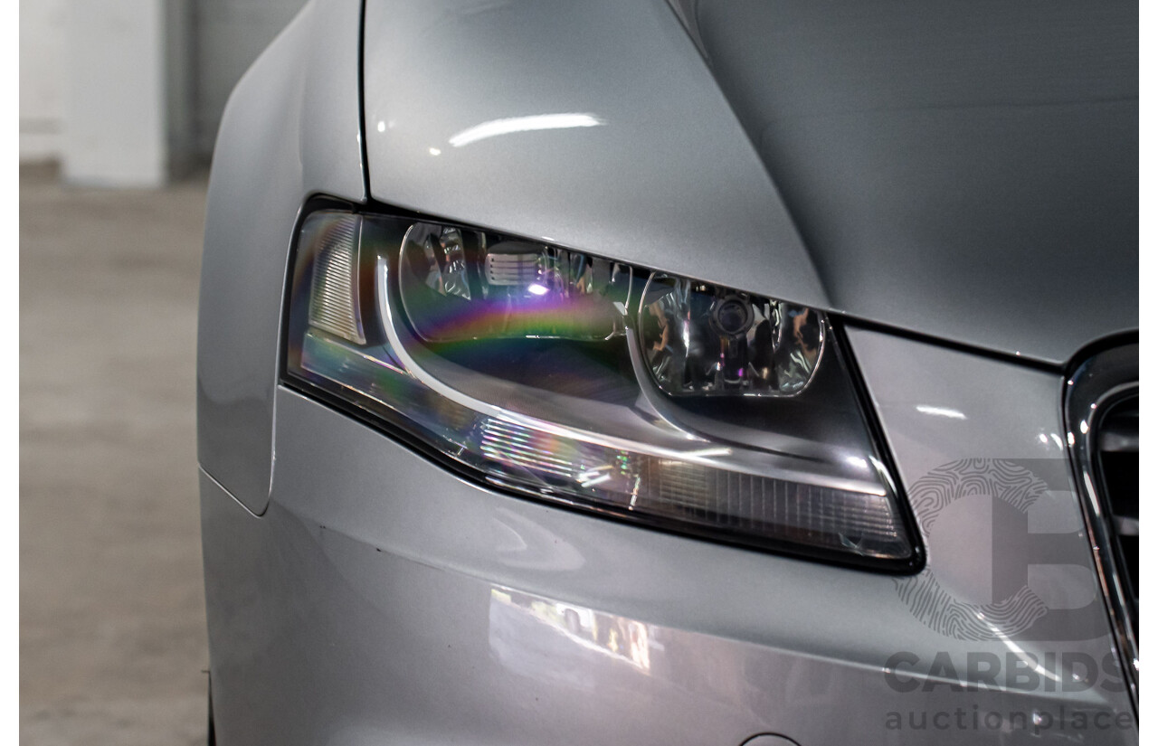 8/2011 Audi A4 1.8 TFSI B8 (8K) MY12 4d Sedan Quartz Grey Metallic Turbo 1.8L