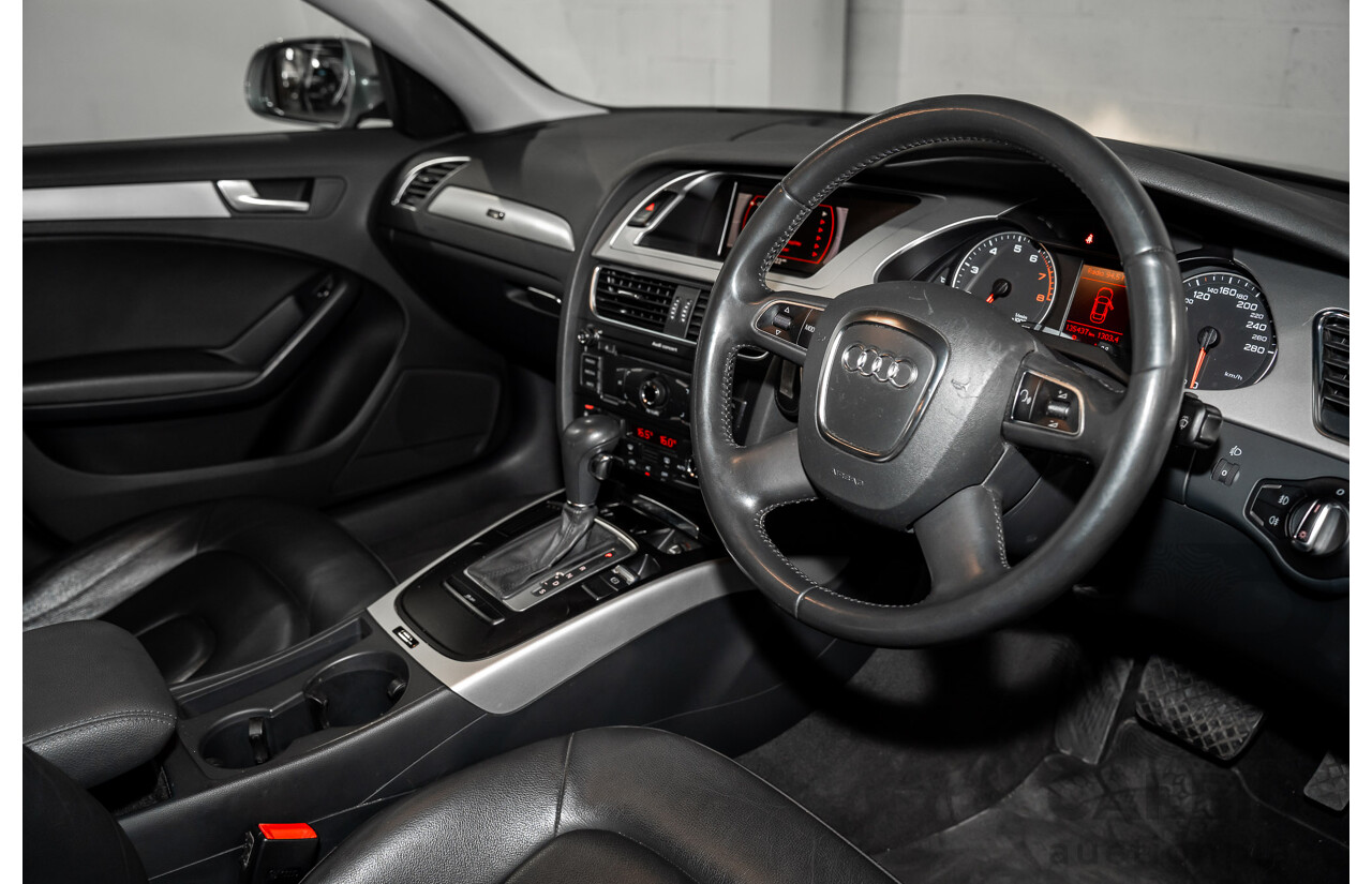 8/2011 Audi A4 1.8 TFSI B8 (8K) MY12 4d Sedan Quartz Grey Metallic Turbo 1.8L