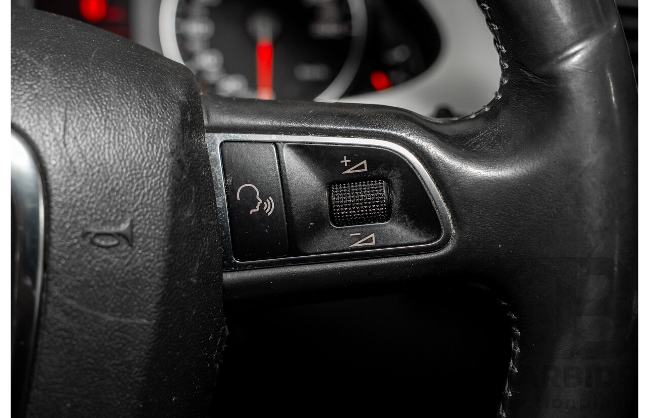 8/2011 Audi A4 1.8 TFSI B8 (8K) MY12 4d Sedan Quartz Grey Metallic Turbo 1.8L