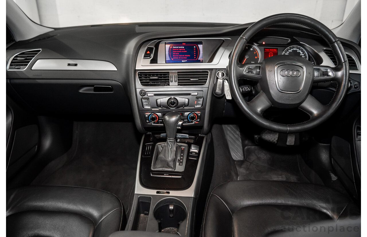 8/2011 Audi A4 1.8 TFSI B8 (8K) MY12 4d Sedan Quartz Grey Metallic Turbo 1.8L