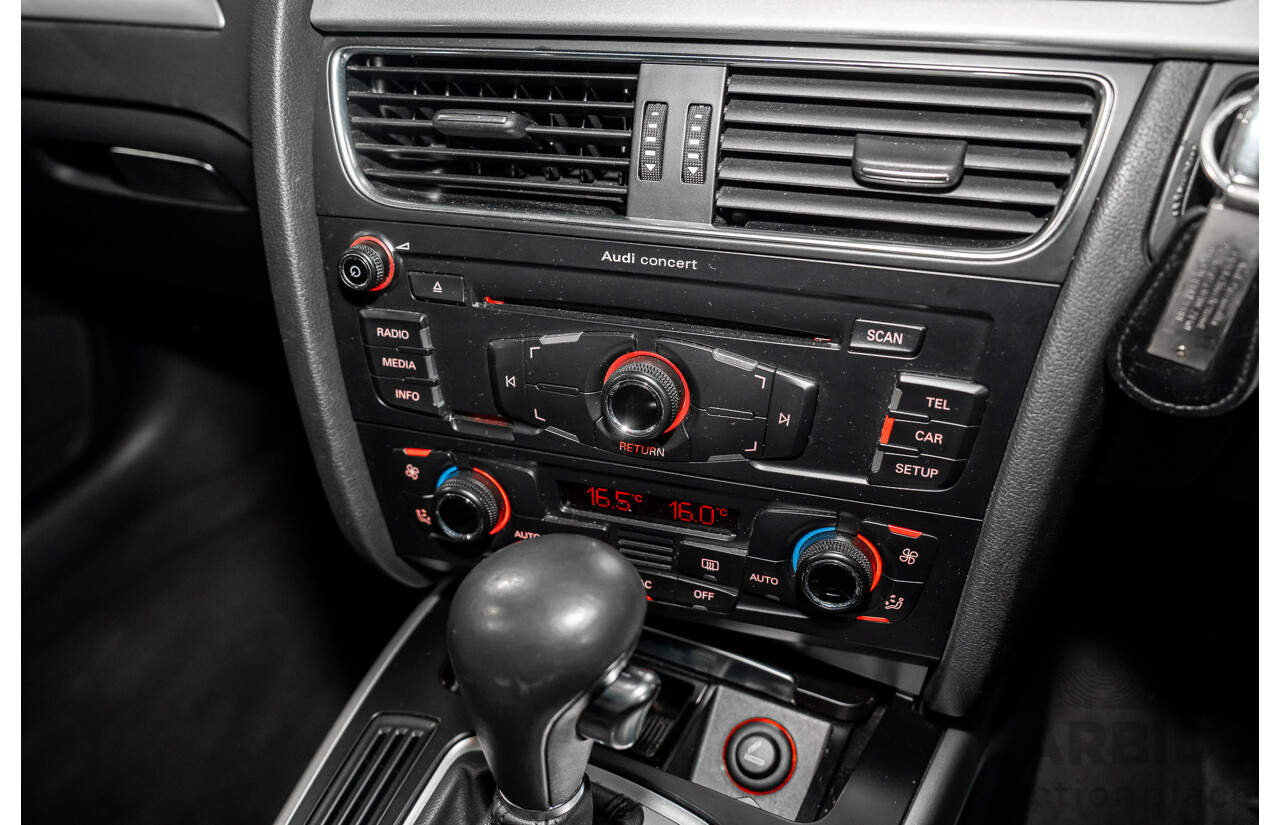 8/2011 Audi A4 1.8 TFSI B8 (8K) MY12 4d Sedan Quartz Grey Metallic Turbo 1.8L