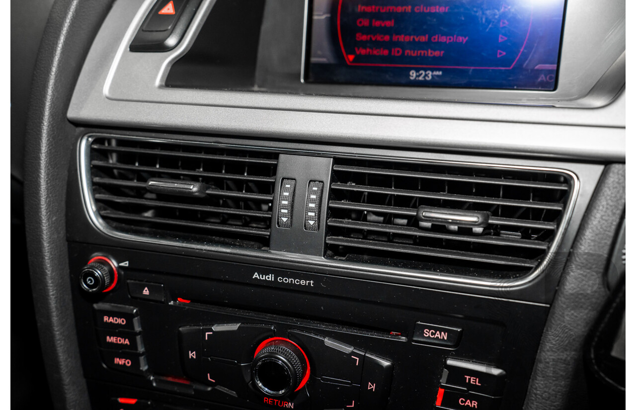 8/2011 Audi A4 1.8 TFSI B8 (8K) MY12 4d Sedan Quartz Grey Metallic Turbo 1.8L