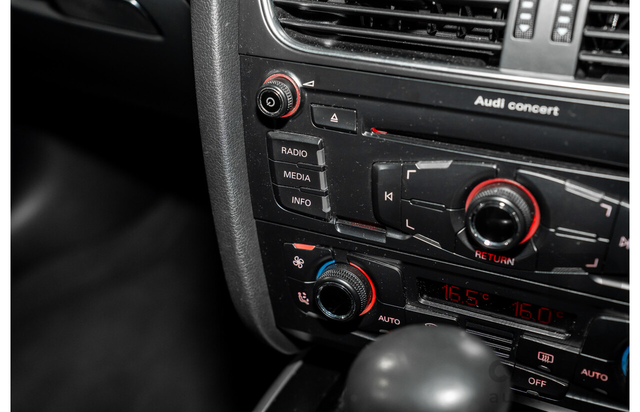 8/2011 Audi A4 1.8 TFSI B8 (8K) MY12 4d Sedan Quartz Grey Metallic Turbo 1.8L