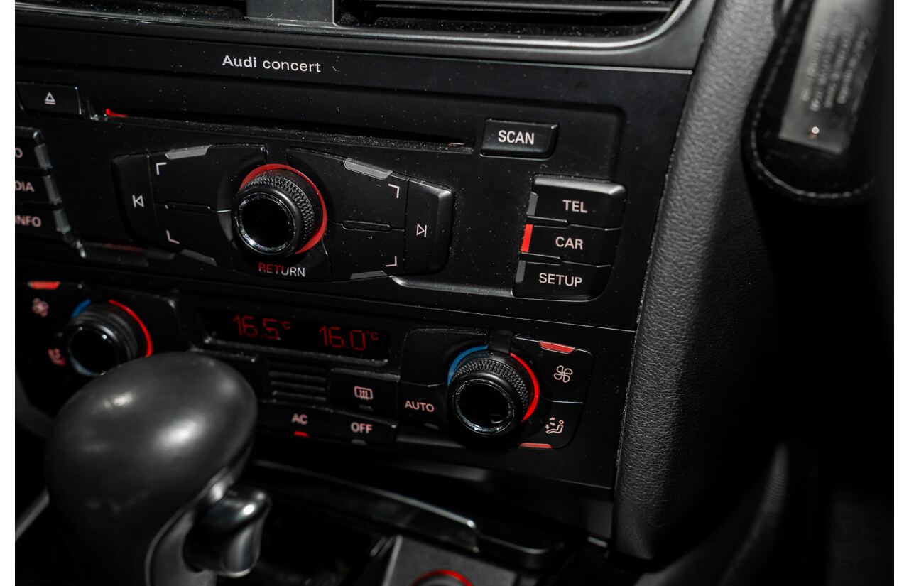 8/2011 Audi A4 1.8 TFSI B8 (8K) MY12 4d Sedan Quartz Grey Metallic Turbo 1.8L