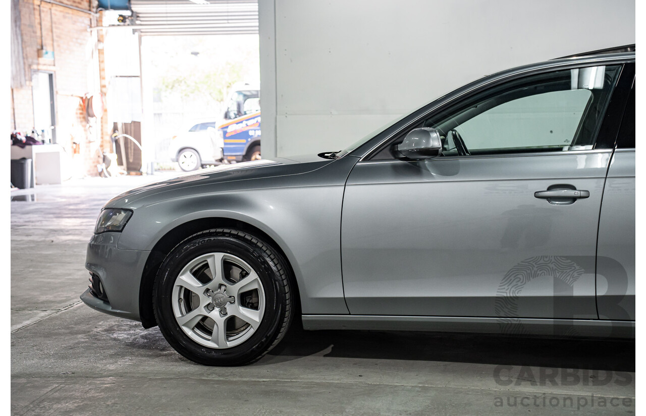 8/2011 Audi A4 1.8 TFSI B8 (8K) MY12 4d Sedan Quartz Grey Metallic Turbo 1.8L