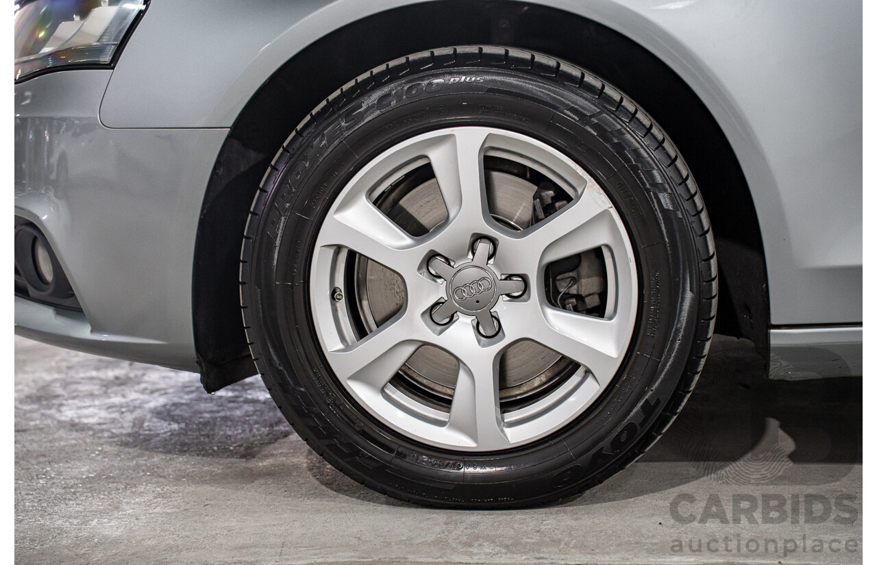 8/2011 Audi A4 1.8 TFSI B8 (8K) MY12 4d Sedan Quartz Grey Metallic Turbo 1.8L