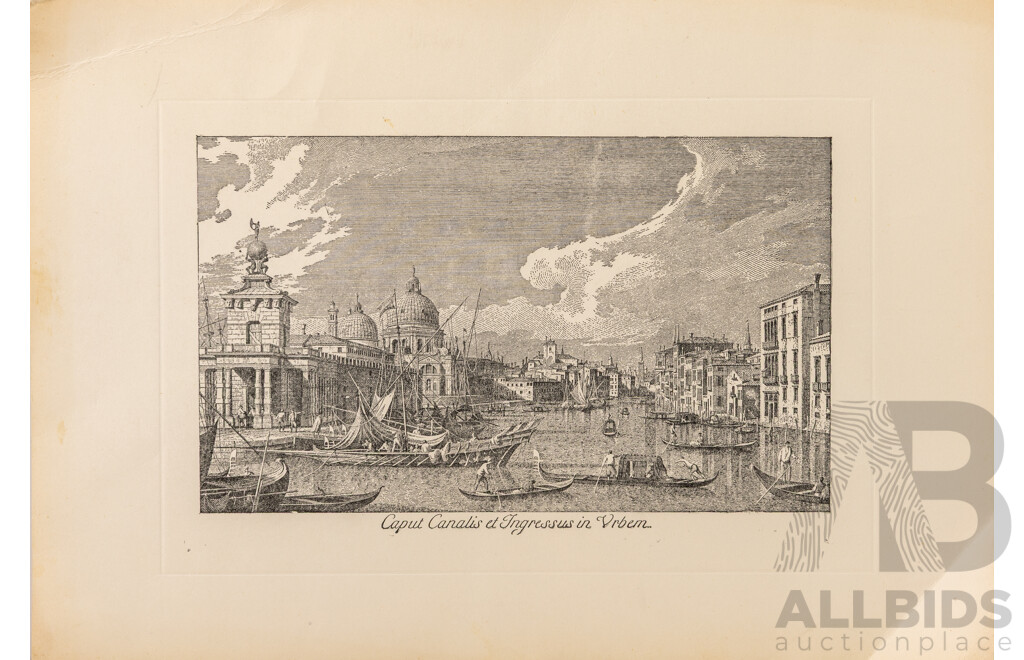 Artist Unknown, (20th Century), Prague, Vintage Etching & Four Steel Engraving Prints, 24 x 33 cm (largest sheets) (5)