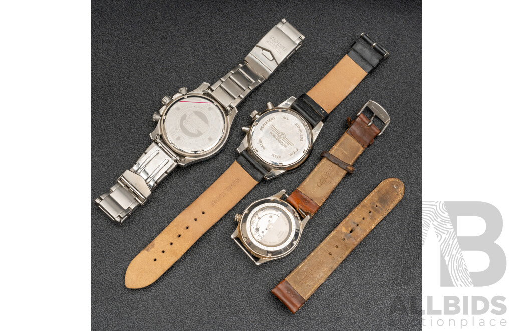 Collection of (3) Mens Watches - Invictus, Dossenbach, Momento