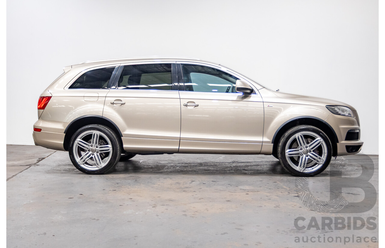 9/2014 Audi Q7 3.0 TDI Quattro S-Line Pack (AWD) MY14 4d Wagon Bahia Beige Turbo Diesel V6 3.0L - 7 Seater