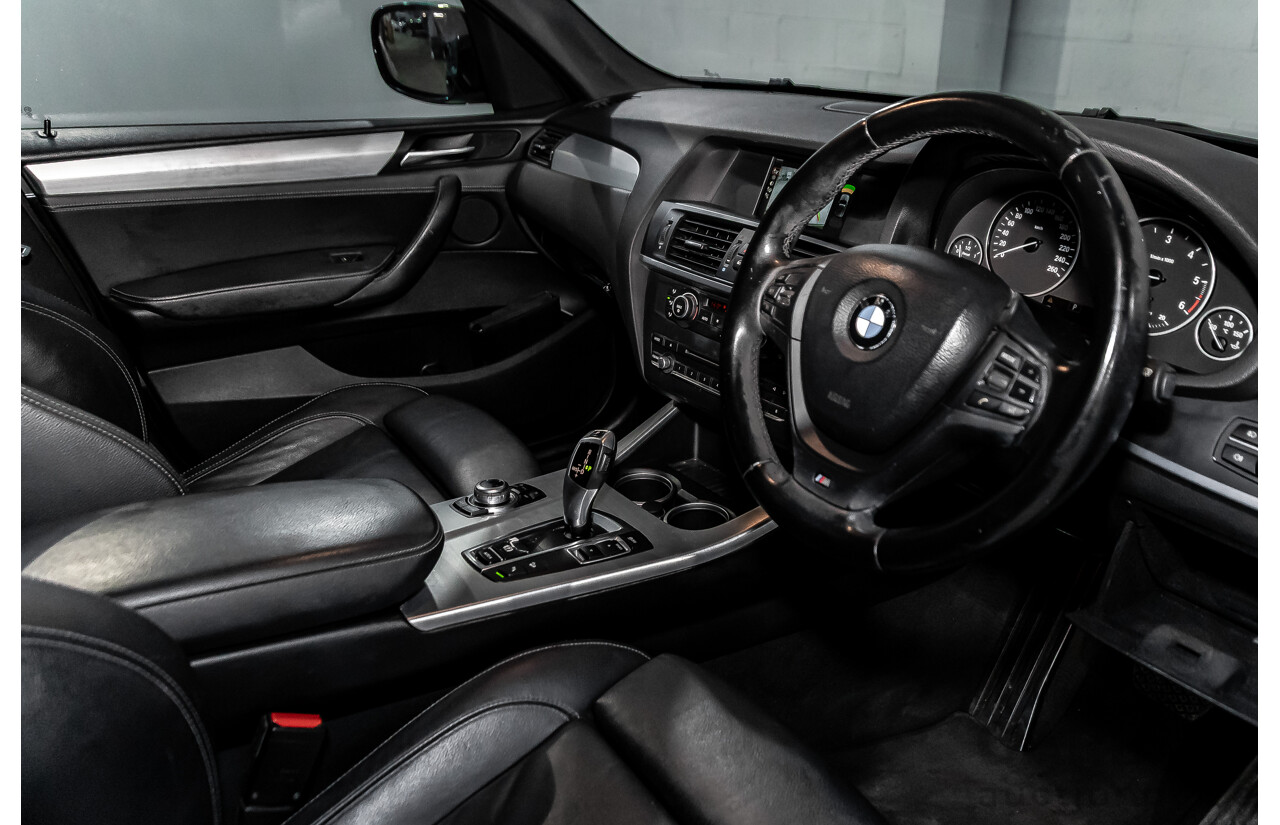 10/2011 BMW X3 Xdrive 30d M-Sport (AWD) F25 4d Wagon Carbon Black Metallic Turbo Diesel 3.0L