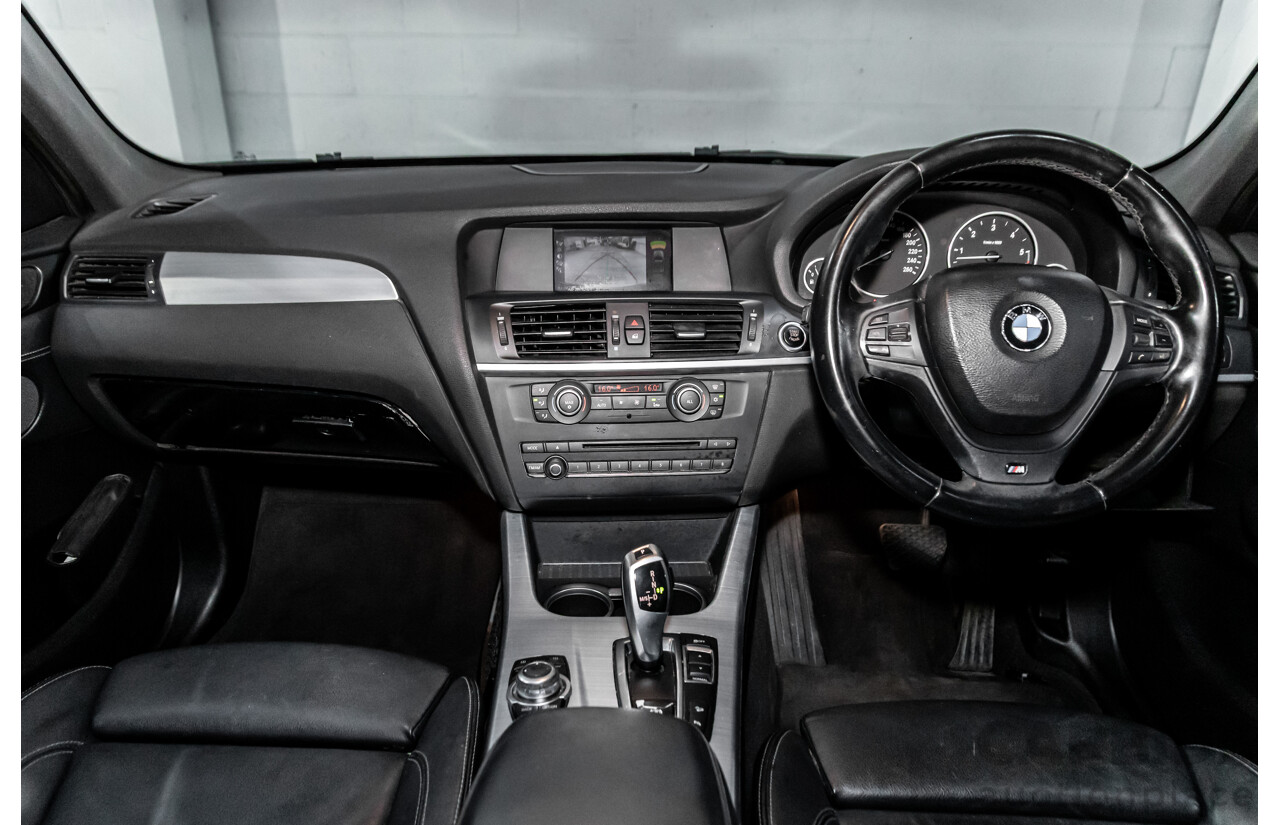 10/2011 BMW X3 Xdrive 30d M-Sport (AWD) F25 4d Wagon Carbon Black Metallic Turbo Diesel 3.0L