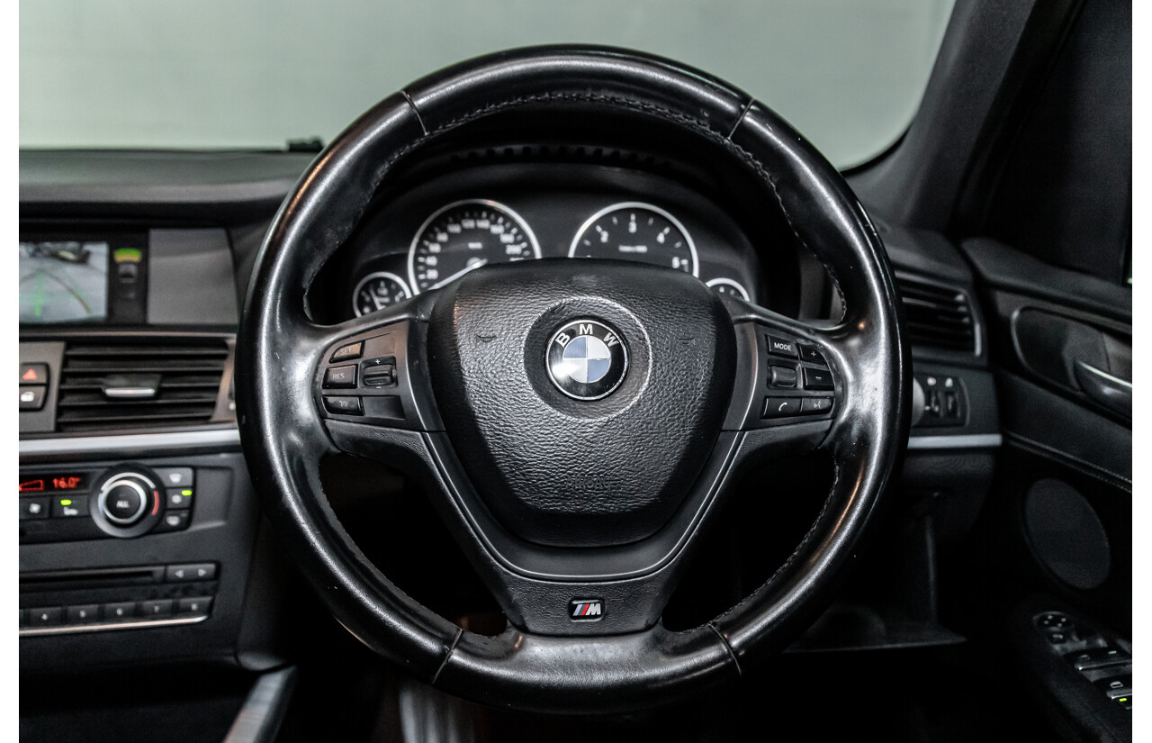 10/2011 BMW X3 Xdrive 30d M-Sport (AWD) F25 4d Wagon Carbon Black Metallic Turbo Diesel 3.0L