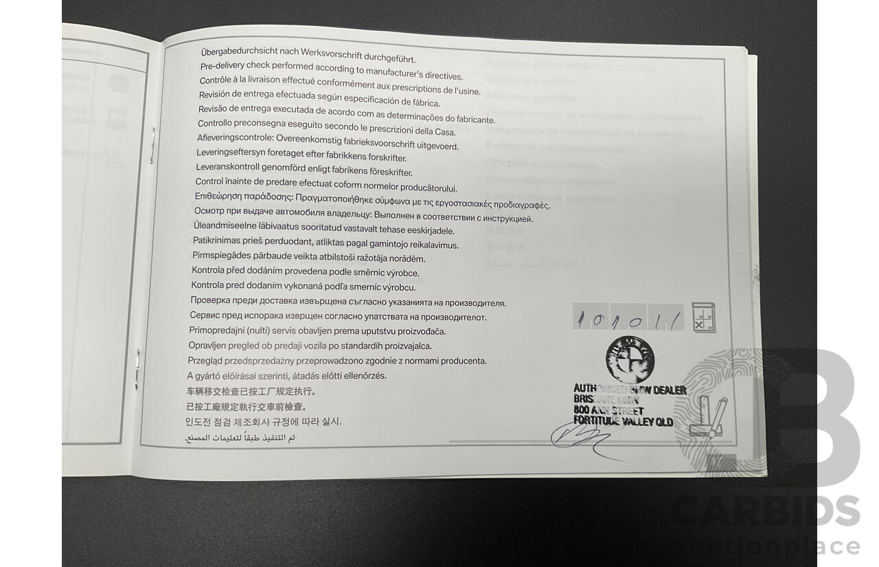 10/2011 BMW X3 Xdrive 30d M-Sport (AWD) F25 4d Wagon Carbon Black Metallic Turbo Diesel 3.0L