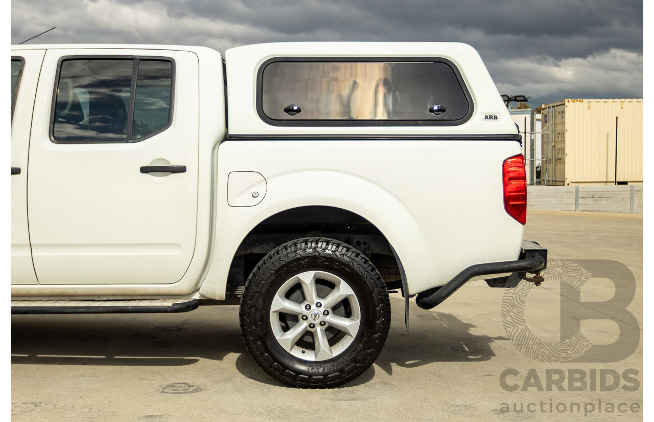 02/2014 Nissan Navara ST-X 550 (4x4) D40 MY13 Dual Cab Utility White Turbo Diesel V6 3.0L