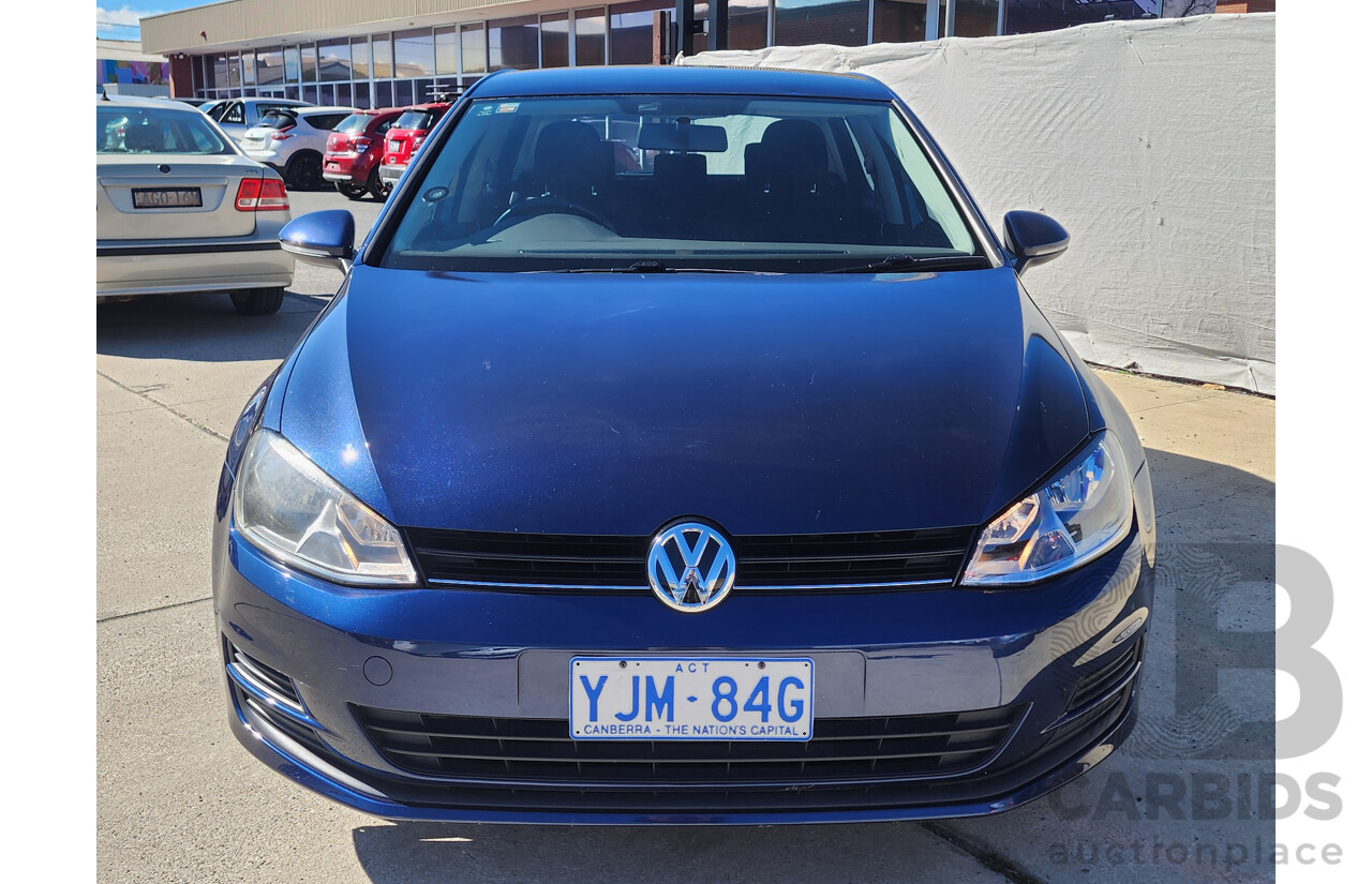 4/2013 Volkswagen Golf 90 TSI AU 5d Hatchback Blue 1.4L