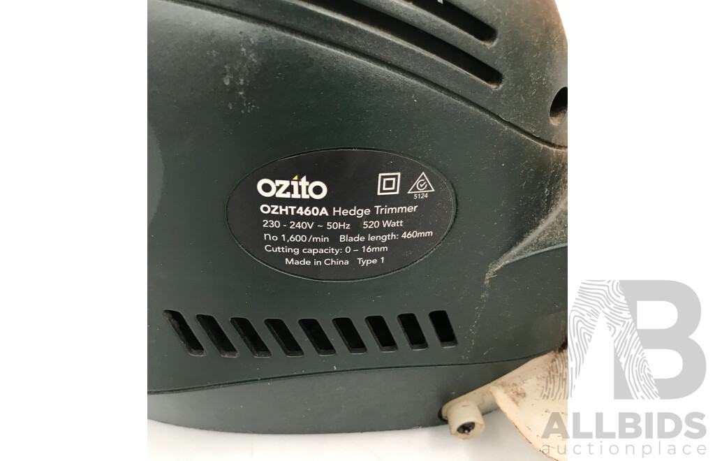 Ozito Corded 460mm Hedge Trimmer