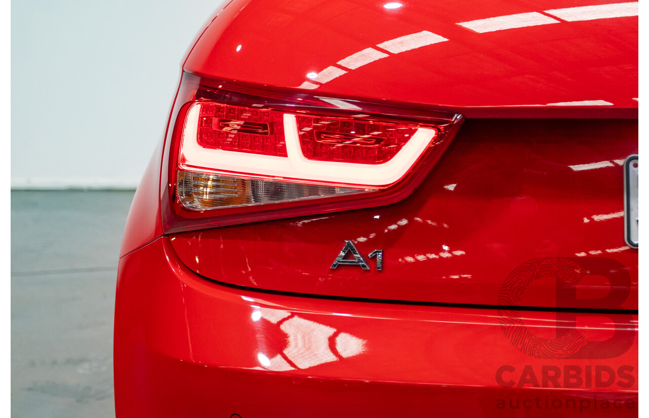 7/2012 Audi A1 Sportback 1.4 TFSI Sport S-Line Pack 8X MY12 5d Hatchback Misano Red / Black Twin Charged 1.4L