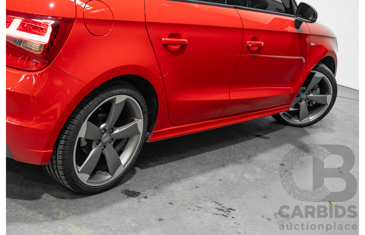 7/2012 Audi A1 Sportback 1.4 TFSI Sport S-Line Pack 8X MY12 5d Hatchback Misano Red / Black Twin Charged 1.4L