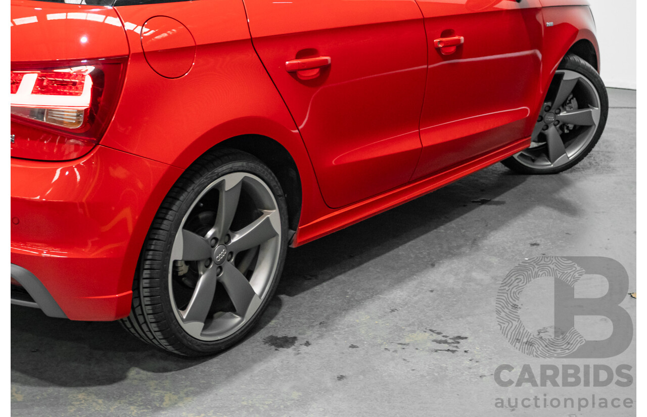 7/2012 Audi A1 Sportback 1.4 TFSI Sport S-Line Pack 8X MY12 5d Hatchback Misano Red / Black Twin Charged 1.4L