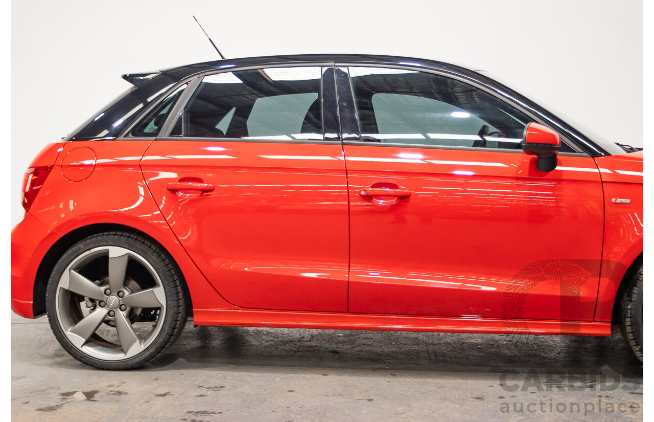 7/2012 Audi A1 Sportback 1.4 TFSI Sport S-Line Pack 8X MY12 5d Hatchback Misano Red / Black Twin Charged 1.4L