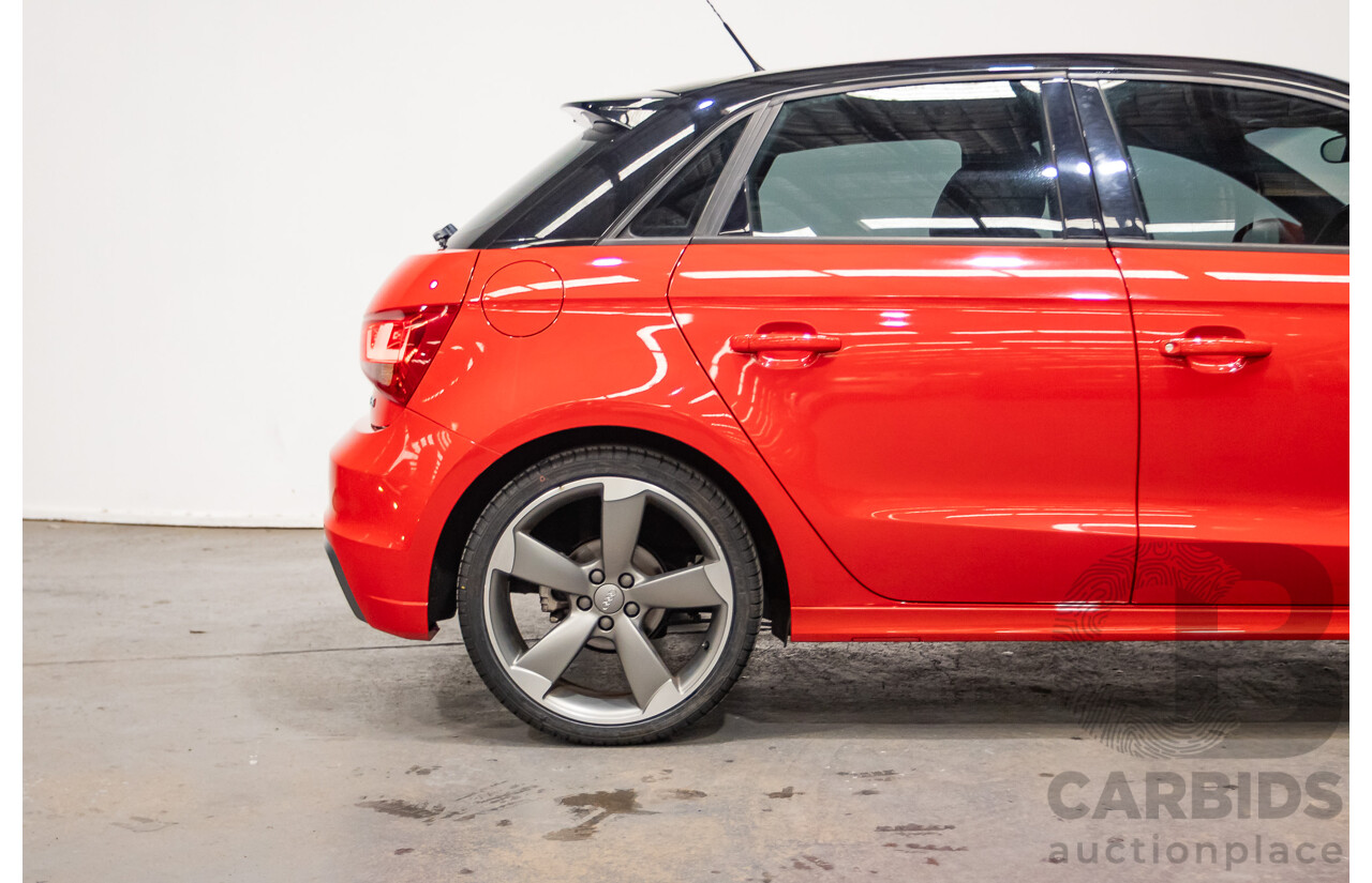 7/2012 Audi A1 Sportback 1.4 TFSI Sport S-Line Pack 8X MY12 5d Hatchback Misano Red / Black Twin Charged 1.4L