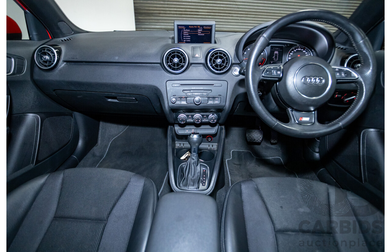 7/2012 Audi A1 Sportback 1.4 TFSI Sport S-Line Pack 8X MY12 5d Hatchback Misano Red / Black Twin Charged 1.4L