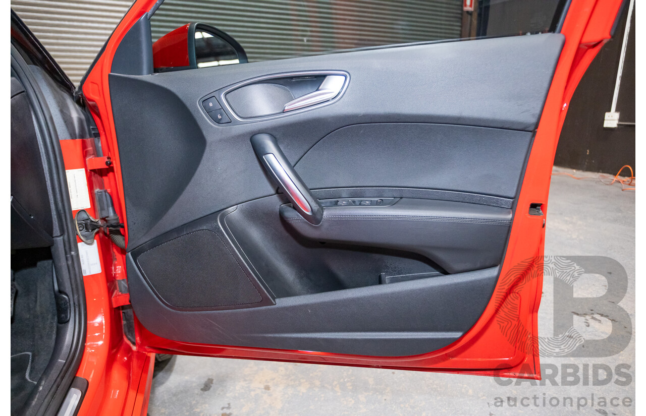7/2012 Audi A1 Sportback 1.4 TFSI Sport S-Line Pack 8X MY12 5d Hatchback Misano Red / Black Twin Charged 1.4L