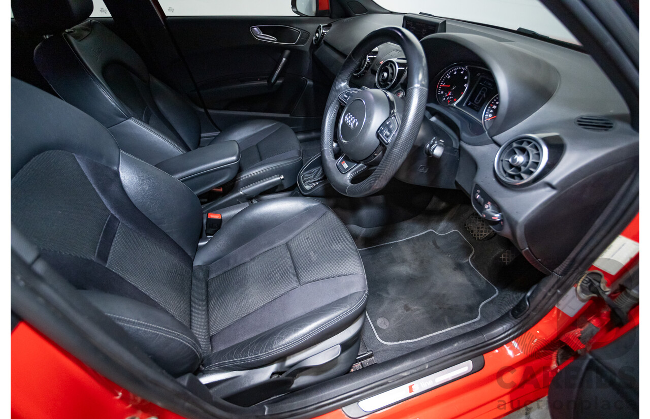 7/2012 Audi A1 Sportback 1.4 TFSI Sport S-Line Pack 8X MY12 5d Hatchback Misano Red / Black Twin Charged 1.4L