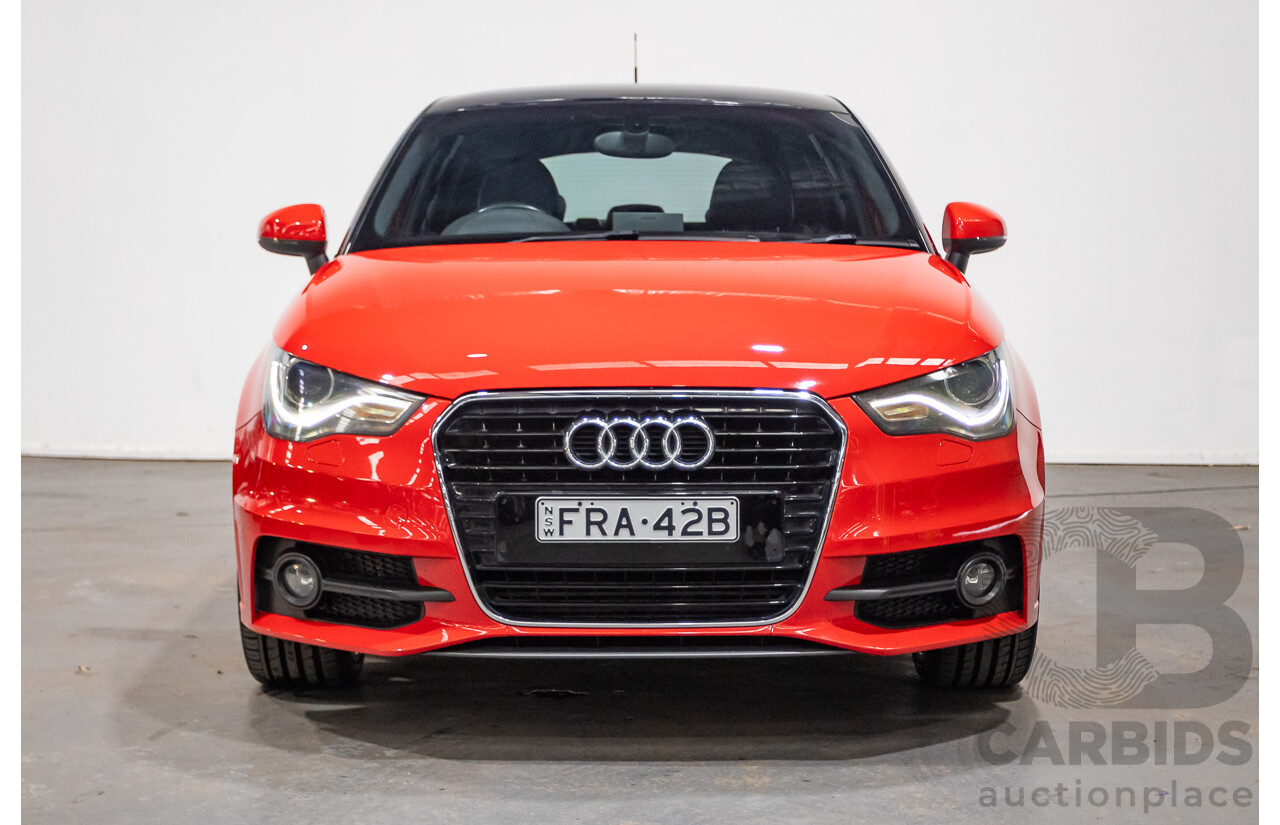 7/2012 Audi A1 Sportback 1.4 TFSI Sport S-Line Pack 8X MY12 5d Hatchback Misano Red / Black Twin Charged 1.4L