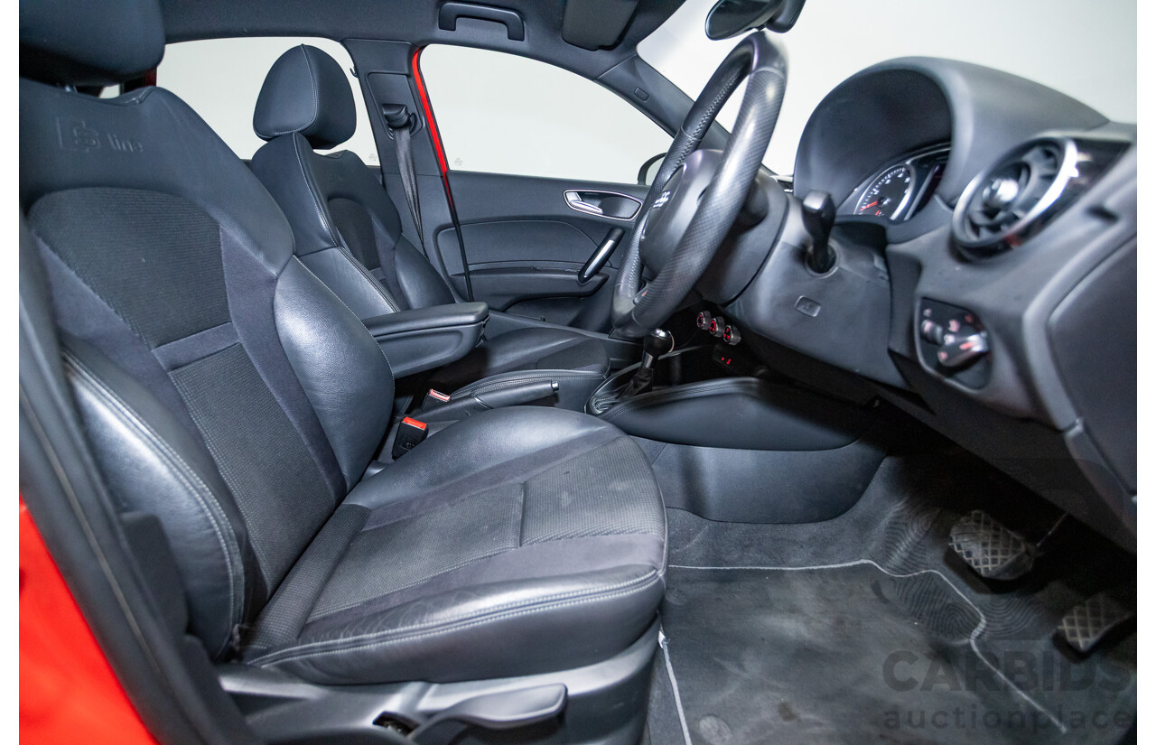 7/2012 Audi A1 Sportback 1.4 TFSI Sport S-Line Pack 8X MY12 5d Hatchback Misano Red / Black Twin Charged 1.4L