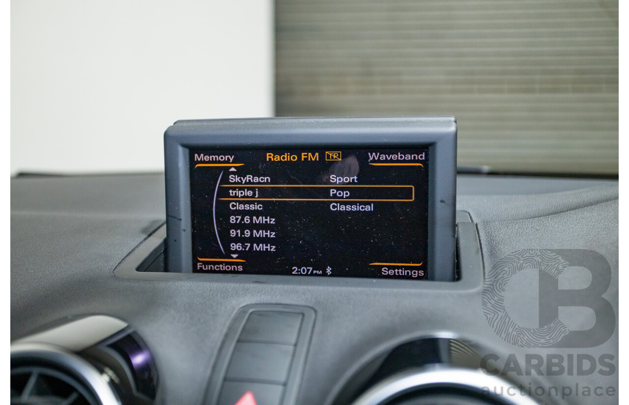 7/2012 Audi A1 Sportback 1.4 TFSI Sport S-Line Pack 8X MY12 5d Hatchback Misano Red / Black Twin Charged 1.4L