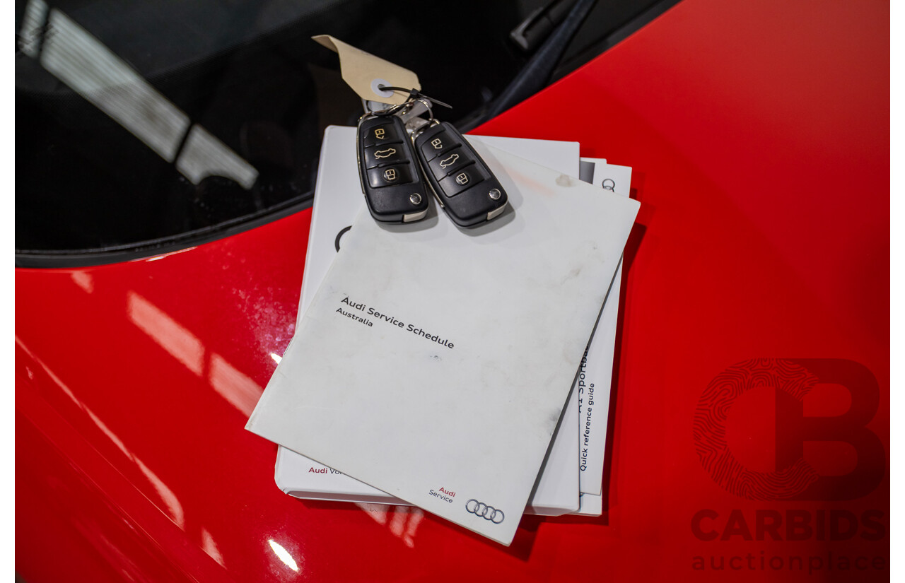 7/2012 Audi A1 Sportback 1.4 TFSI Sport S-Line Pack 8X MY12 5d Hatchback Misano Red / Black Twin Charged 1.4L