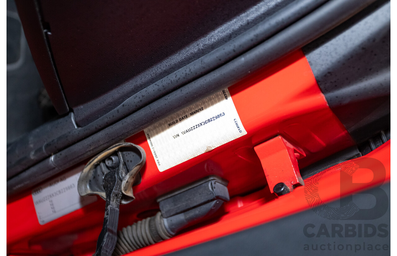 7/2012 Audi A1 Sportback 1.4 TFSI Sport S-Line Pack 8X MY12 5d Hatchback Misano Red / Black Twin Charged 1.4L