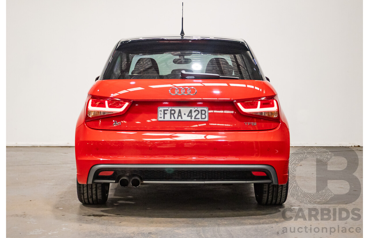 7/2012 Audi A1 Sportback 1.4 TFSI Sport S-Line Pack 8X MY12 5d Hatchback Misano Red / Black Twin Charged 1.4L