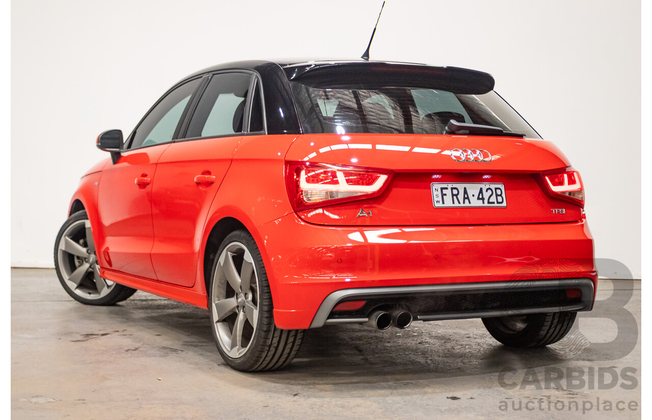 7/2012 Audi A1 Sportback 1.4 TFSI Sport S-Line Pack 8X MY12 5d Hatchback Misano Red / Black Twin Charged 1.4L