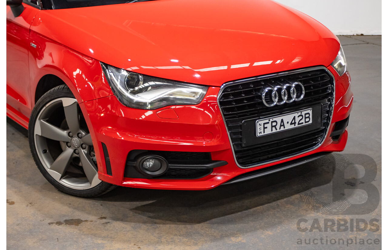 7/2012 Audi A1 Sportback 1.4 TFSI Sport S-Line Pack 8X MY12 5d Hatchback Misano Red / Black Twin Charged 1.4L