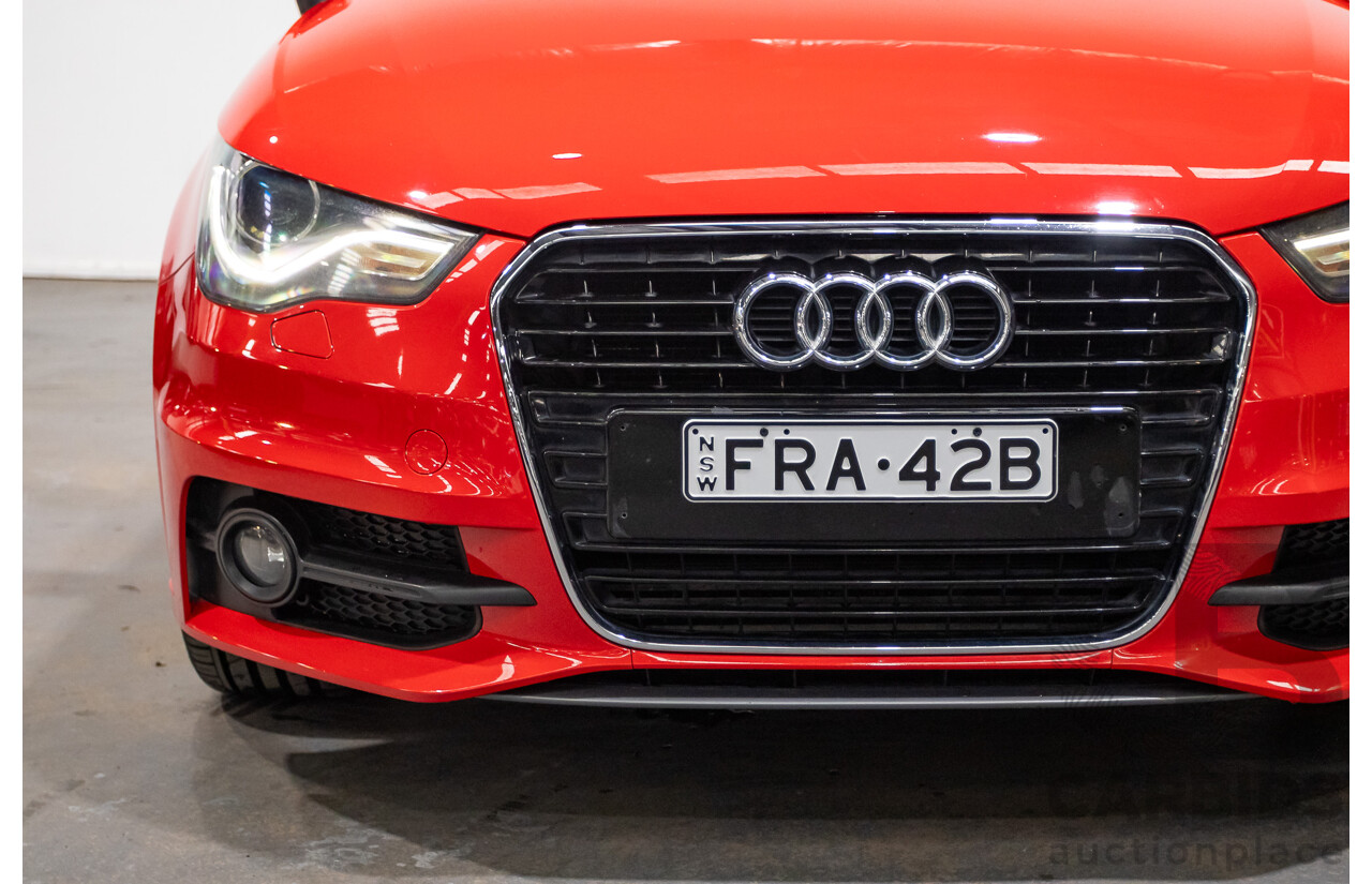 7/2012 Audi A1 Sportback 1.4 TFSI Sport S-Line Pack 8X MY12 5d Hatchback Misano Red / Black Twin Charged 1.4L