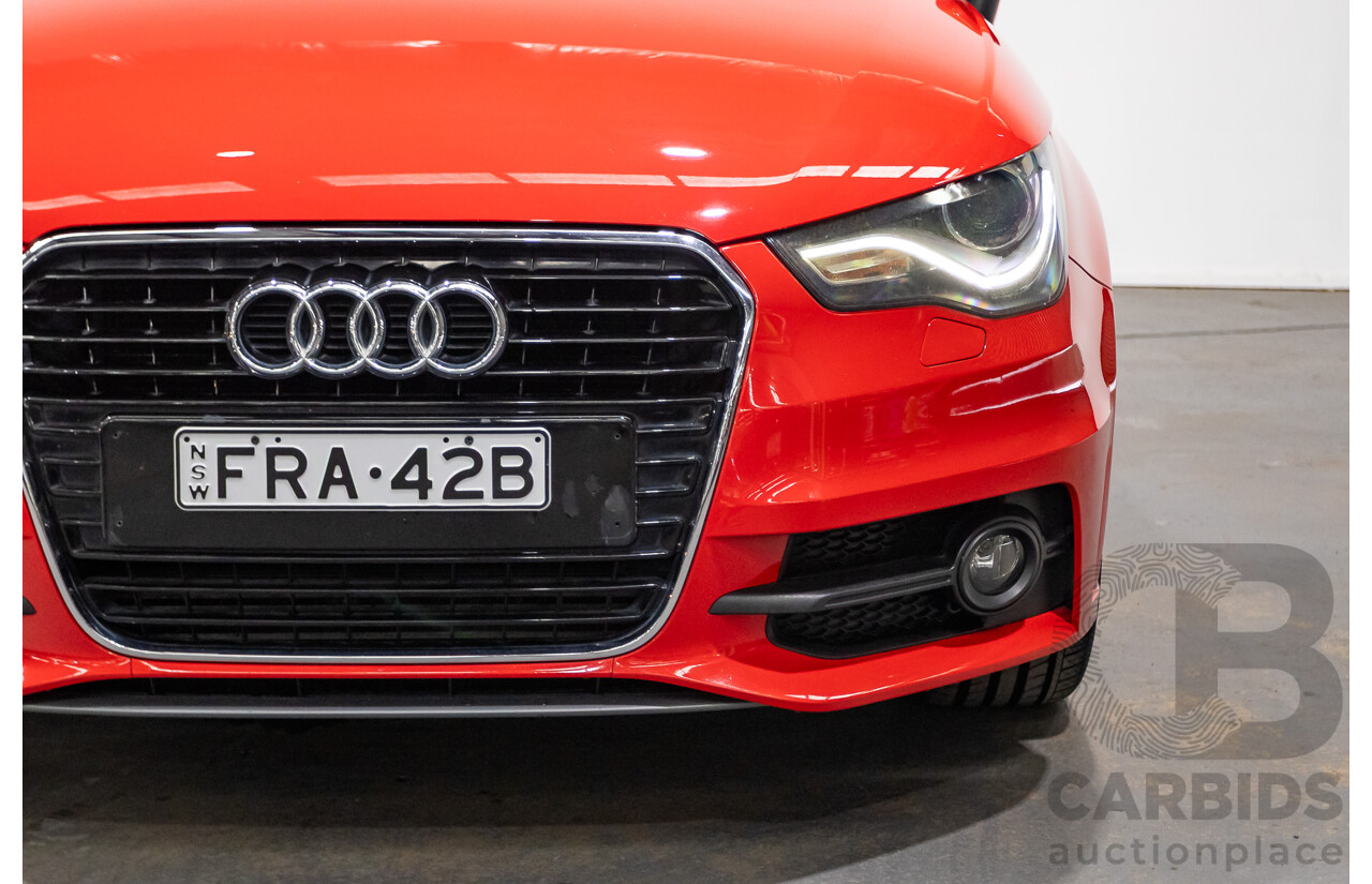 7/2012 Audi A1 Sportback 1.4 TFSI Sport S-Line Pack 8X MY12 5d Hatchback Misano Red / Black Twin Charged 1.4L